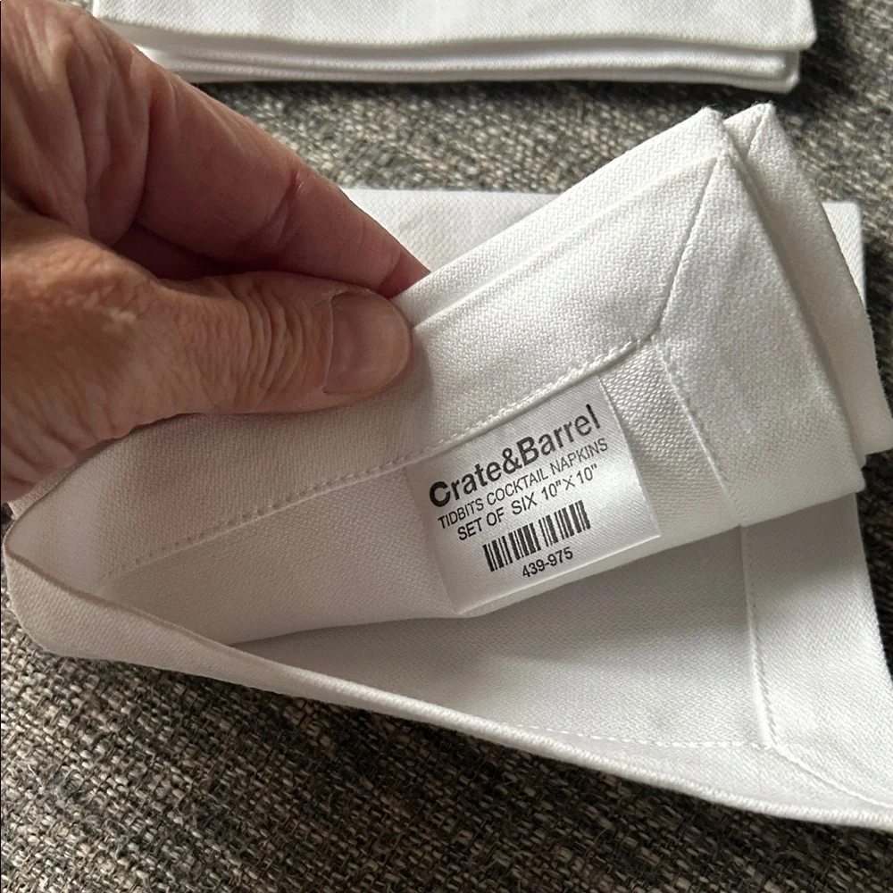 Set of 6 Tidbits Cocktail Napkins